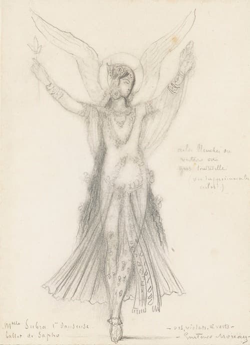 Première Danseuse. Mademoiselle Subra. Ballet De Sapho