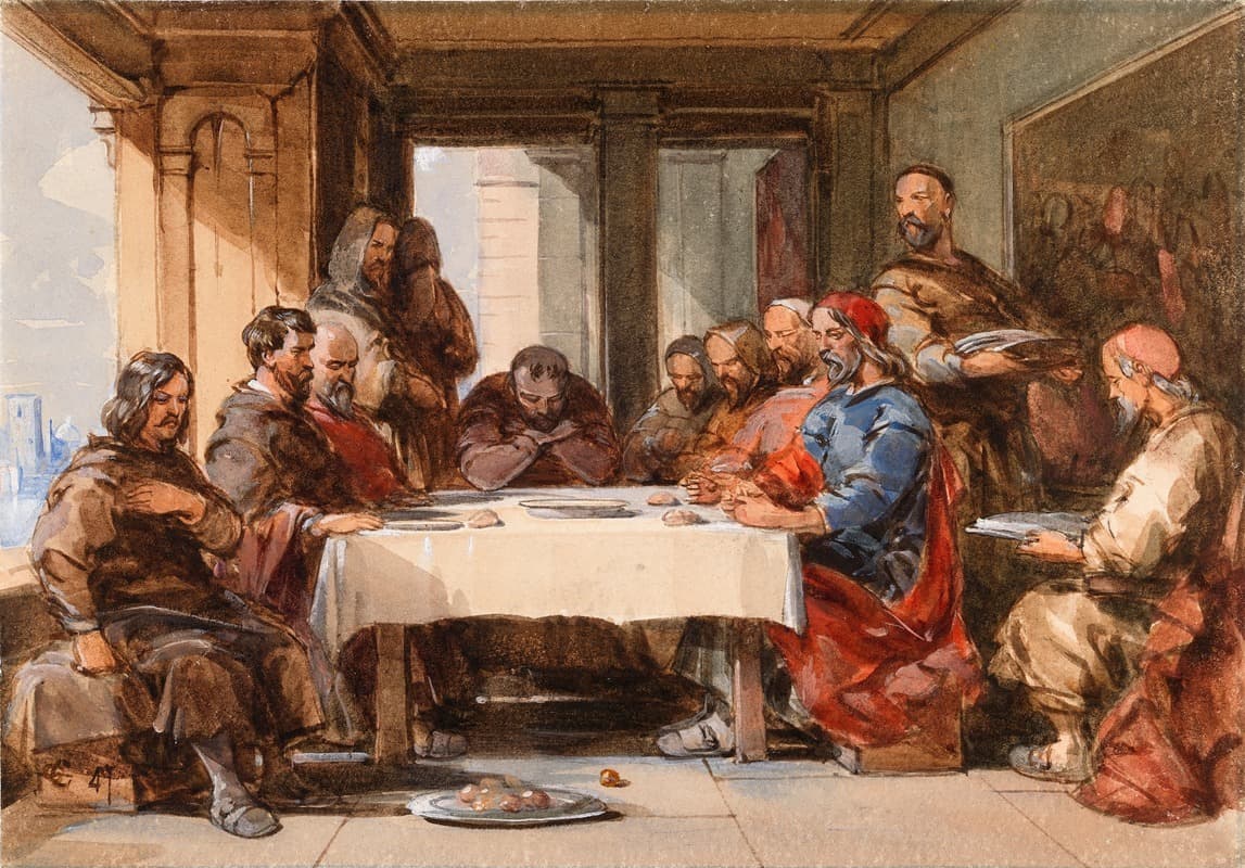 Monks at a Table