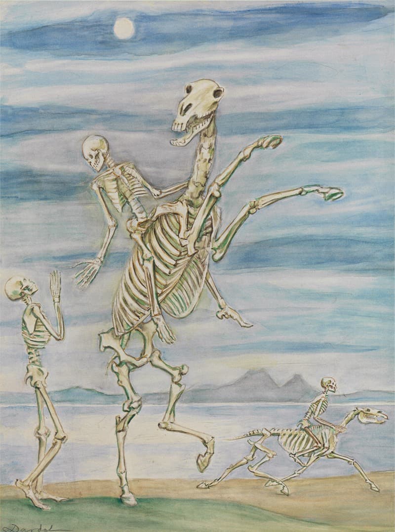 Skeleton on Horseback