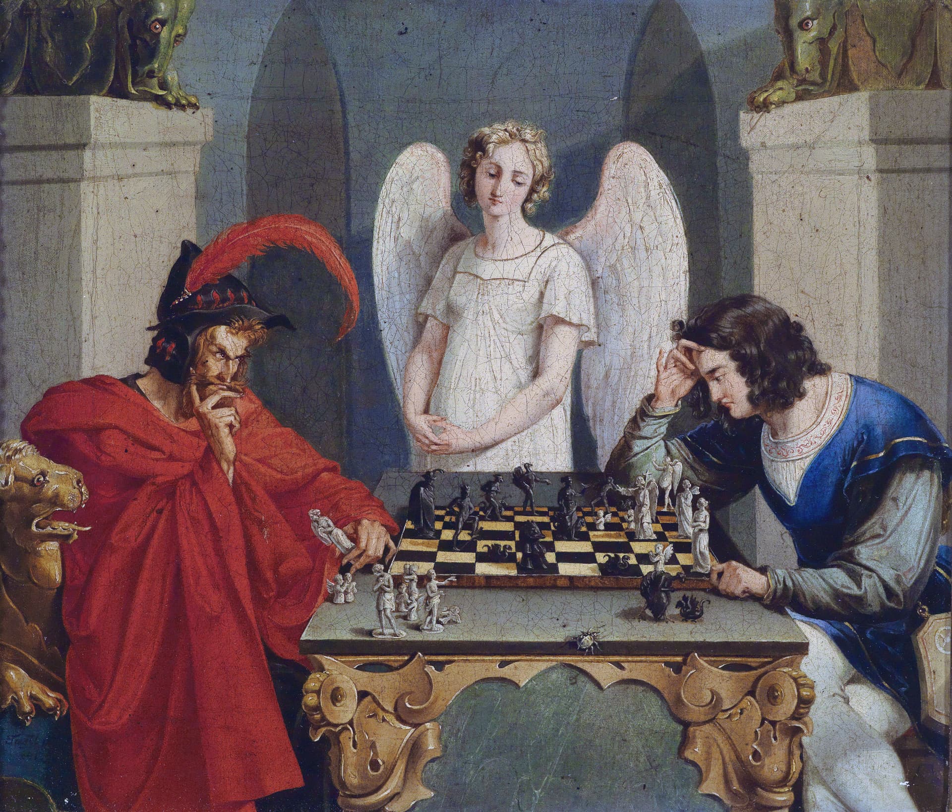 Faust und Mephisto beim Schachspiel ( Faust and Mephisto Playing Chess)