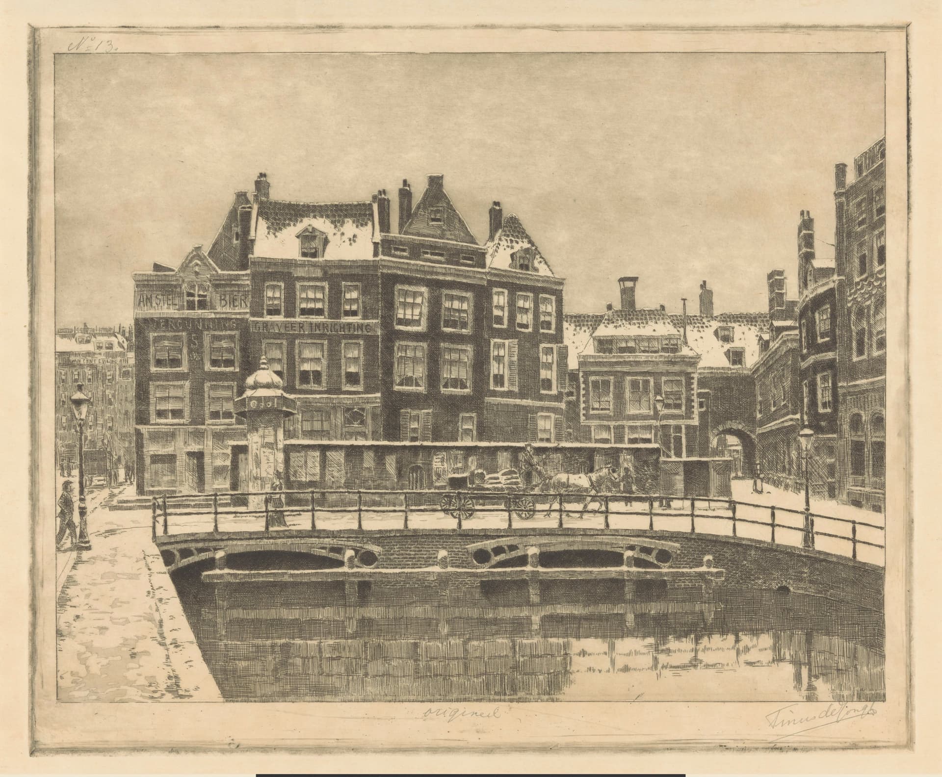 Cityscape With Snow (Stadsgezicht Met Sneeuw)