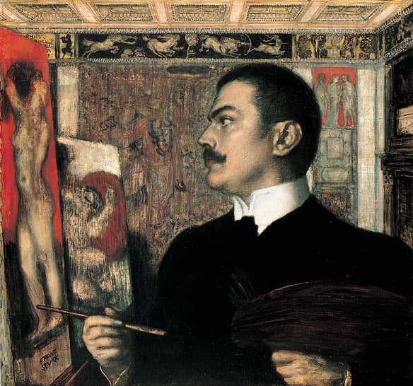 Selbstbildnis im Atelier ( Self-Portrait in the Studio )