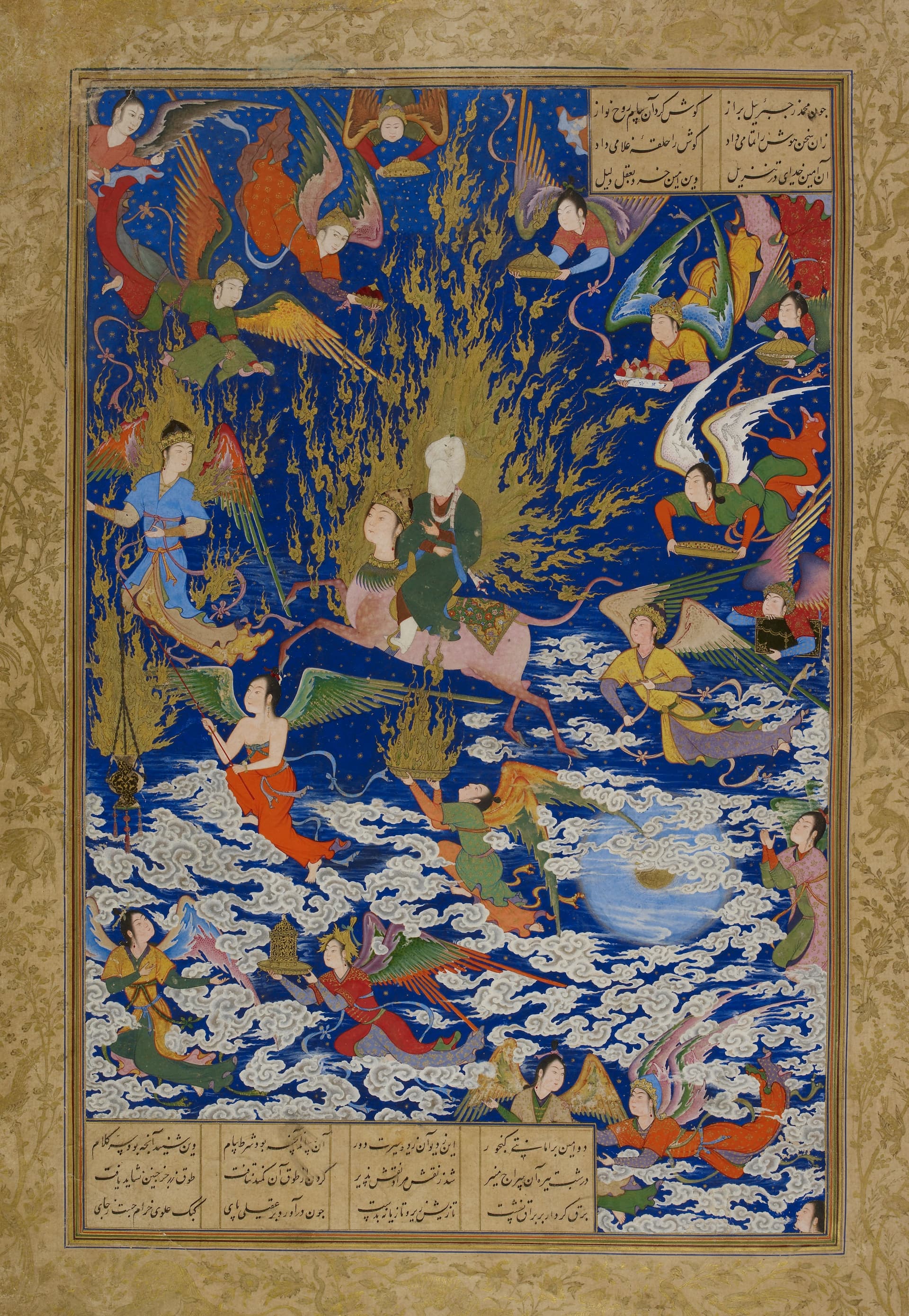 The ascent of Muhammad to heaven (mi'rāj)