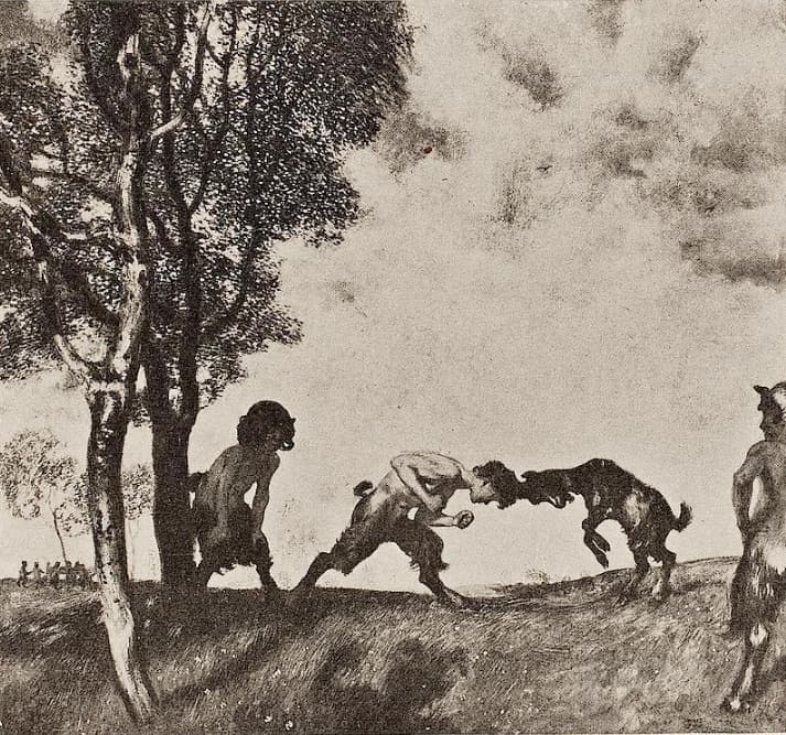 Spielende Faune ( Playing Fauns )