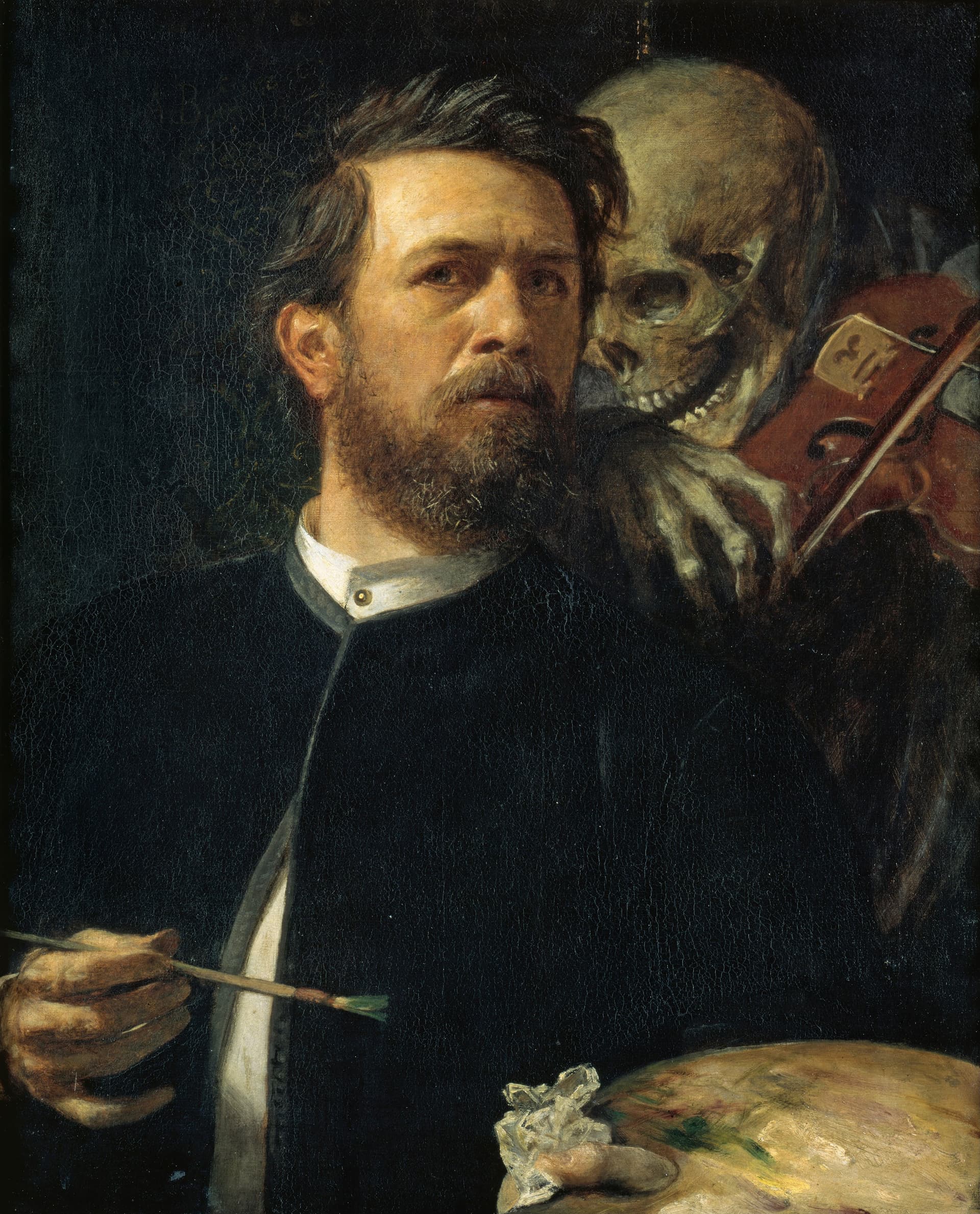 Self-Portrait with Death Playing the Fiddle (Selbstbildnis mit fiedelndem Tod)
