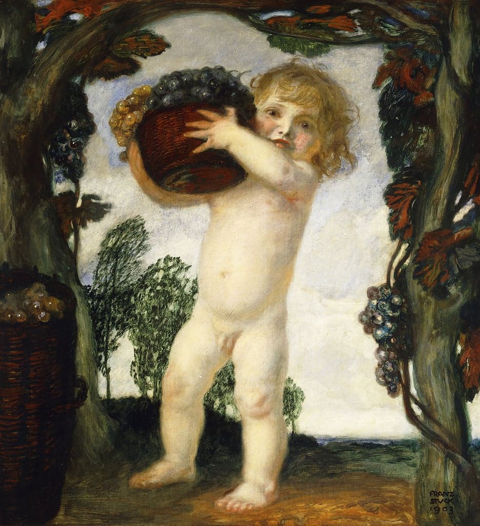 Boy with Grapes