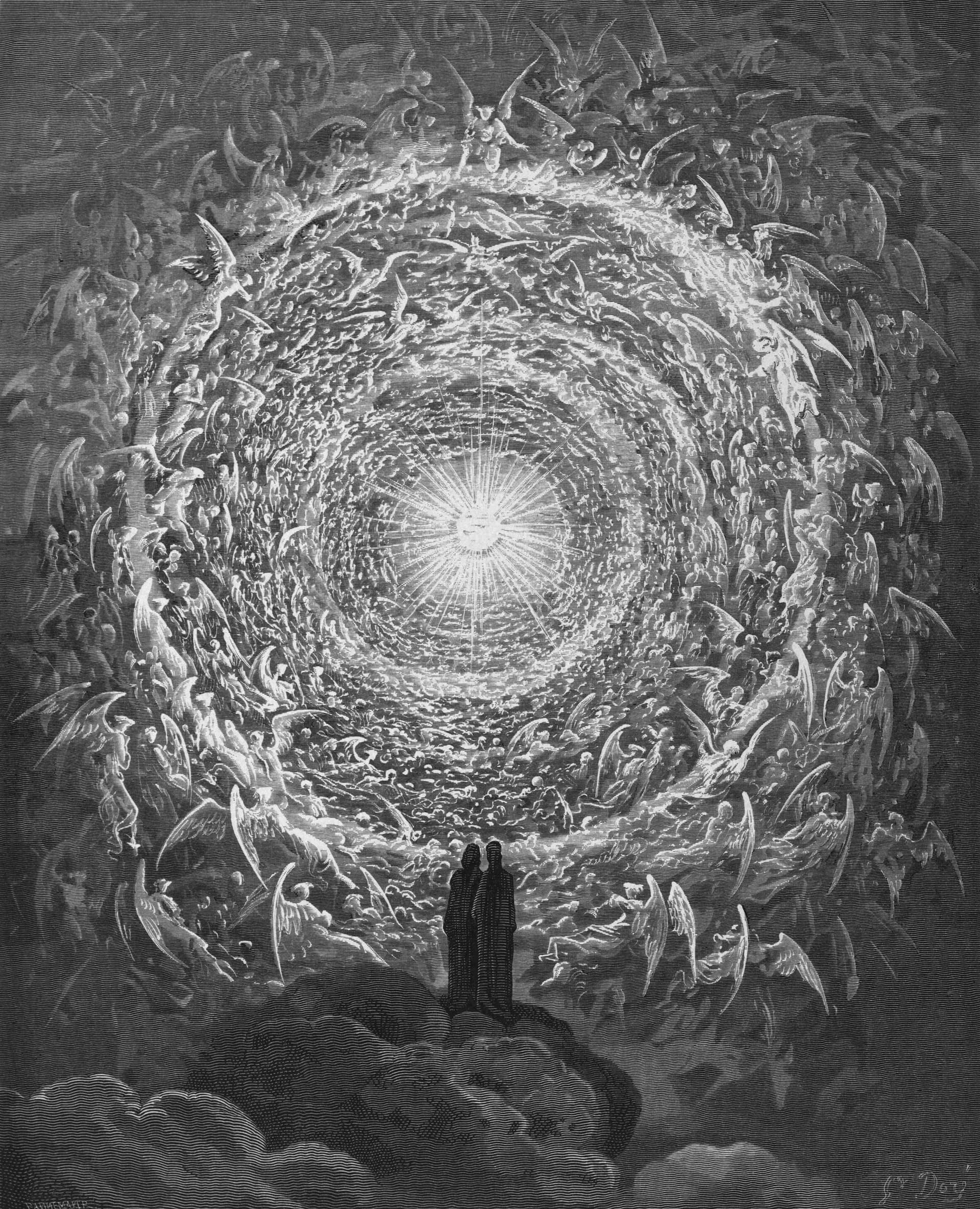 The Empyrean (Rosa Celeste) Illustration for Paradiso, Canto 31, La Divina Commedia