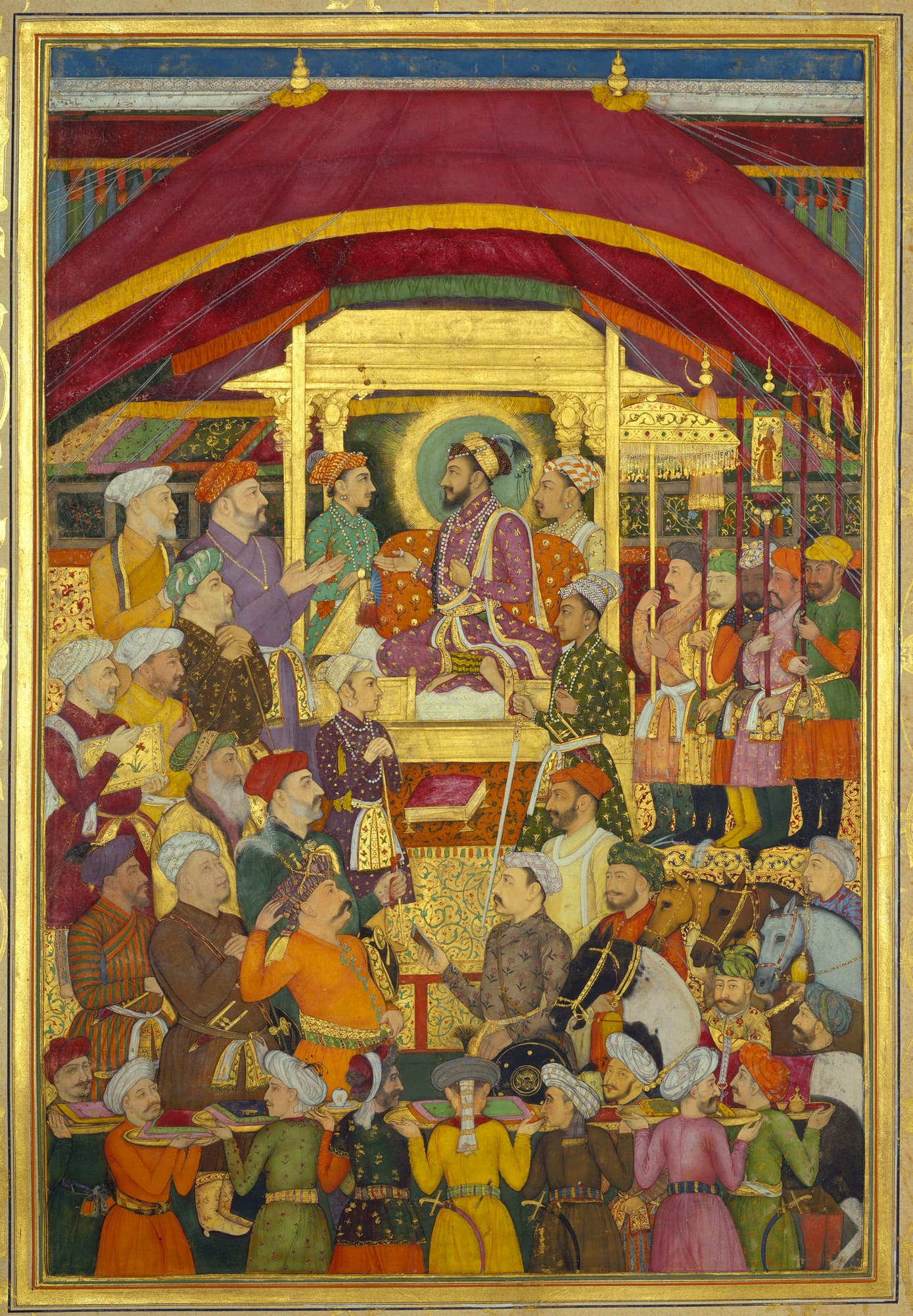 Shah Jahan Receives the Persian Ambassador Muhammad 'Ali Beg